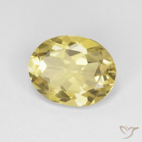 Berillo Giallo Toscana naturale da 2.89 ct, Ovale, VVS