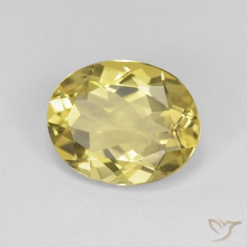 Berillo Giallo Toscana naturale da 3.13 ct, Ovale, VVS