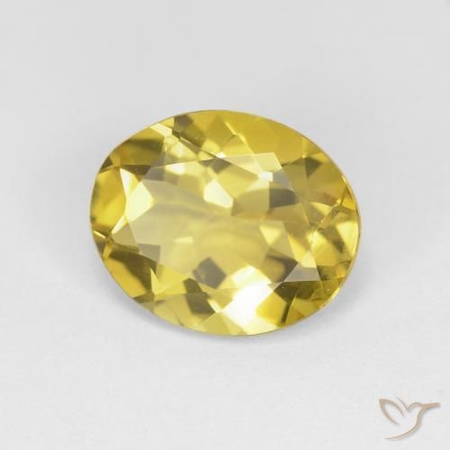 Berillo Giallo brunastro naturale da 2.78 ct, Ovale, VVS