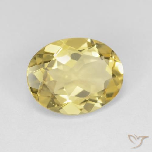 Berillo Giallo Toscana naturale da 2.95 ct, Ovale, VVS