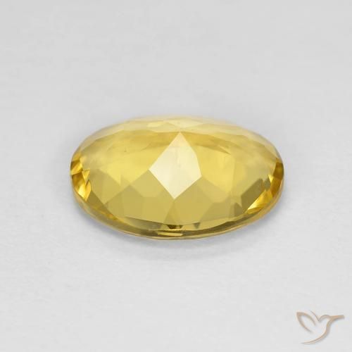 Berillo Giallo Toscana naturale da 2.11 ct, Ovale, VVS-VS