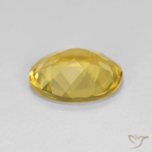 Berillo Giallo medio naturale da 2.87 ct, Ovale, VVS-VS