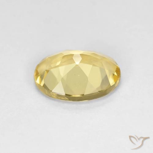 Berillo Giallo pallido naturale da 1.53 ct, Ovale, VS