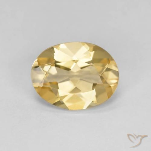 Berillo Dorato naturale da 1.58 ct, Ovale, VS