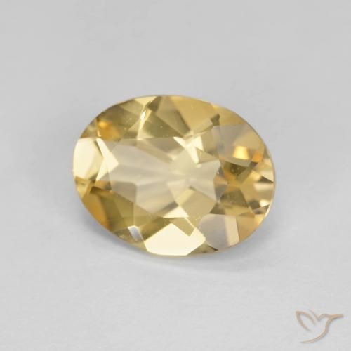Berillo Dorato naturale da 1.58 ct, Ovale, VS