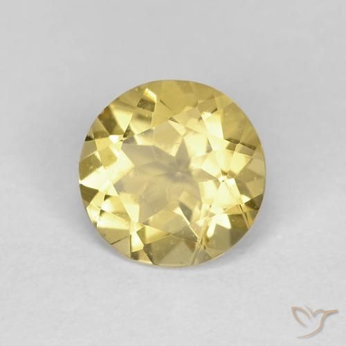 Berillo Giallo Toscana naturale da 1.16 ct, Rotondo, VS