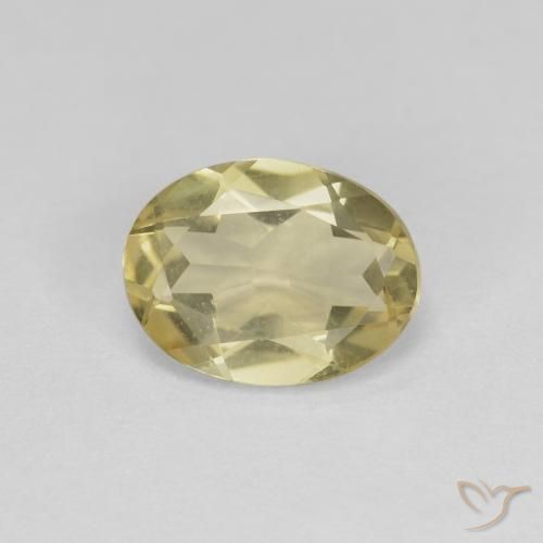 Berillo Giallo medio naturale da 1.59 ct, Ovale, VS