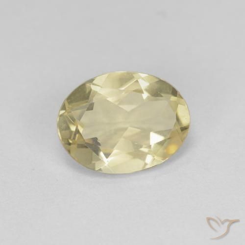 Berillo Giallo medio naturale da 1.59 ct, Ovale, VS