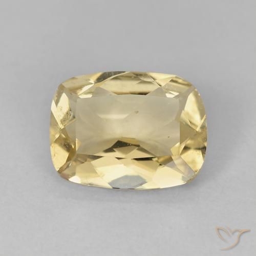 1.50ct Naturale Giallo caldo Berillo, Cuscino, VS