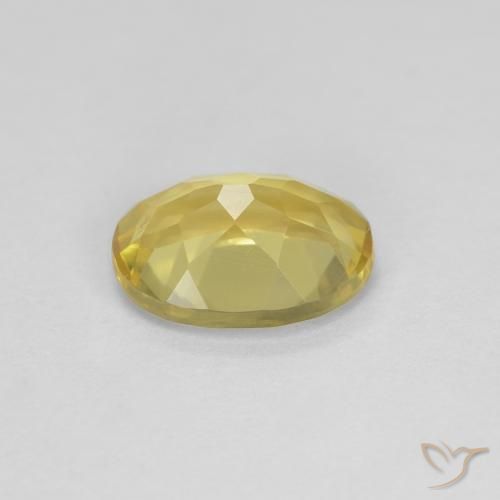 Berillo Giallo medio naturale da 1.58 ct, Ovale, VVS