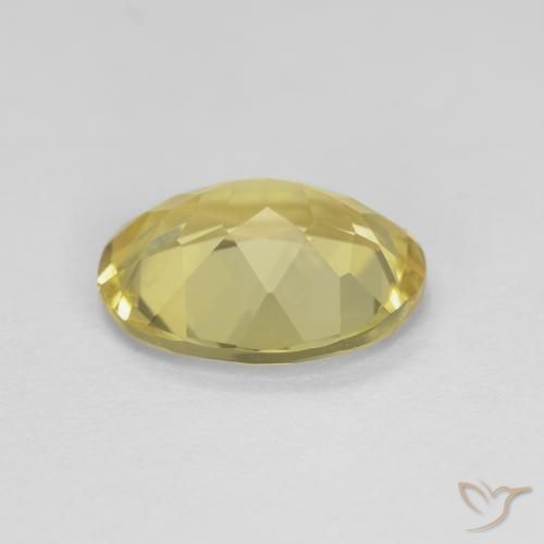 Berillo Giallo brunastro naturale da 2.04 ct, Ovale, VVS