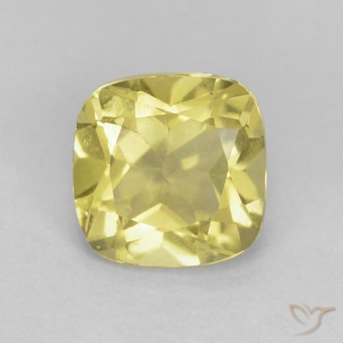 Berillo Giallo medio naturale da 0.88 ct, Cuscino, VVS