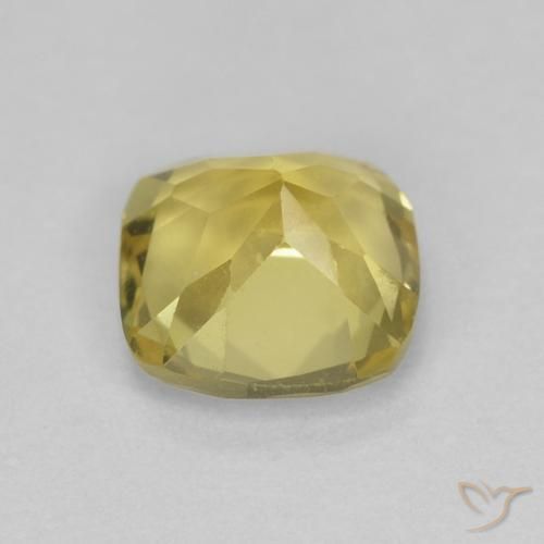 Berillo Giallo medio naturale da 0.88 ct, Cuscino, VVS