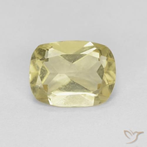 1.13ct Naturale Giallo morbido Berillo, Cuscino, VS
