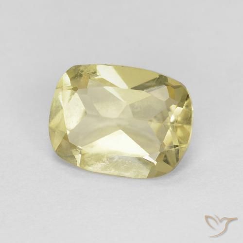 Berillo Giallo morbido naturale da 1.13 ct, Cuscino, VS