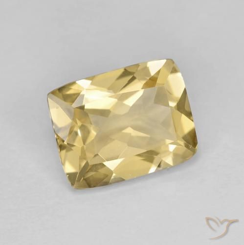 Berillo Dorato naturale da 1.84 ct, Cuscino, VVS