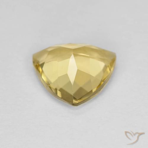 Berillo Dorato naturale da 1.80 ct, Taglio trillion, VVS