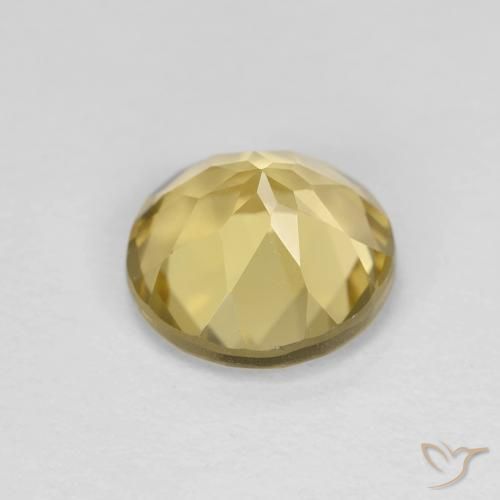 Berillo Giallo Digione molto chiaro naturale da 1.92 ct, Rotondo, VVS