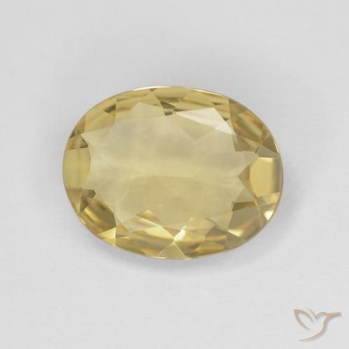 Berillo Giallo medio naturale da 2.16 ct, Ovale, VVS