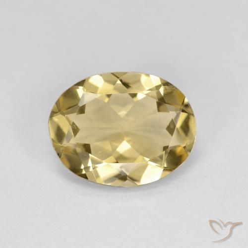 2.59ct Naturale Oro chiaro Berillo, Ovale, VVS