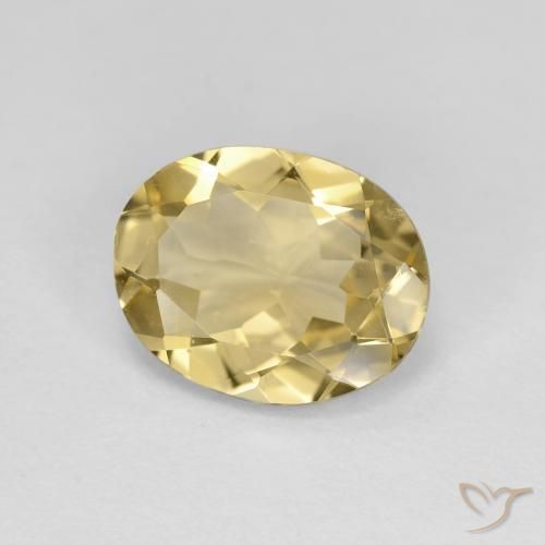 Berillo Oro chiaro naturale da 2.59 ct, Ovale, VVS