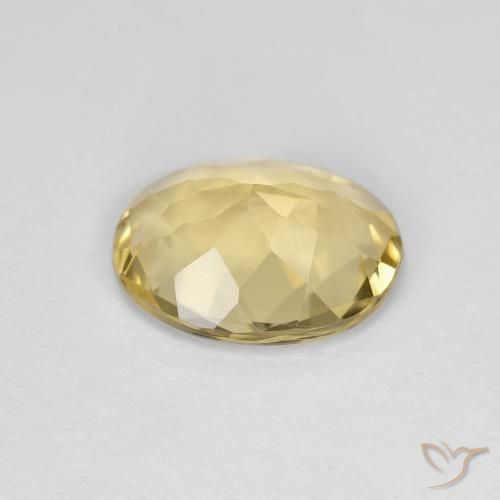 Berillo Oro chiaro naturale da 2.59 ct, Ovale, VVS