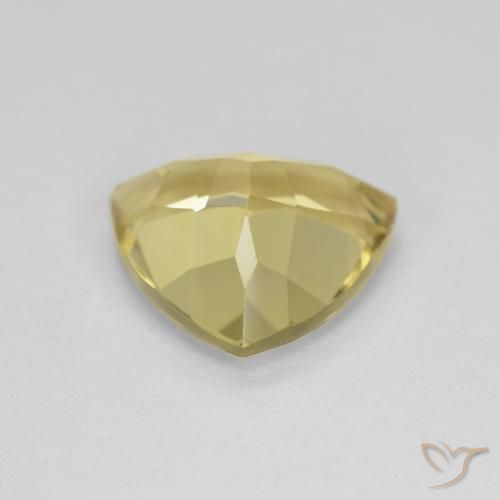 Berillo Giallo medio naturale da 1.77 ct, Taglio trillion, VVS