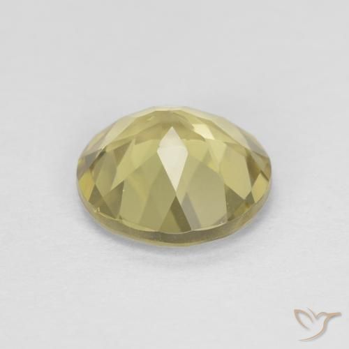 Berillo Giallo medio naturale da 1.19 ct, Rotondo, VVS