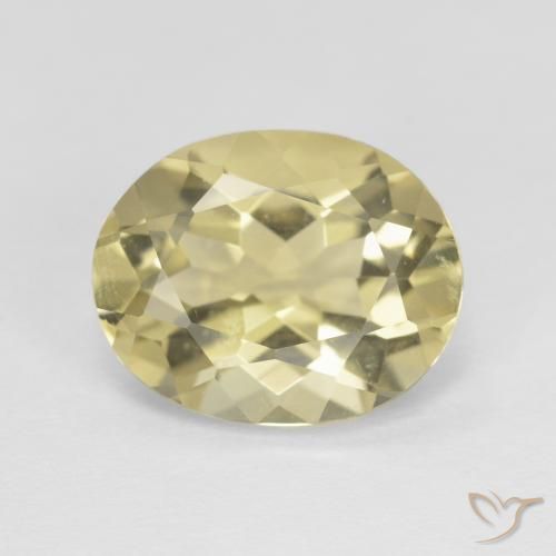 3.27ct Naturale Giallo di Digione Berillo, Ovale, VVS