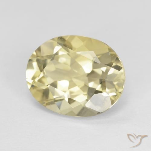 Berillo Giallo di Digione naturale da 3.27 ct, Ovale, VVS
