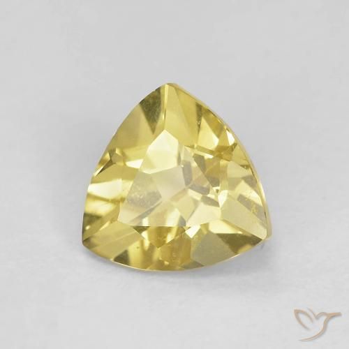Berillo Giallo di Digione naturale da 1.15 ct, Taglio trillion, VS