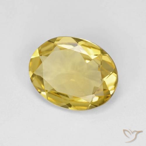 Berillo Giallo di Digione naturale da 2.47 ct, Ovale, VVS