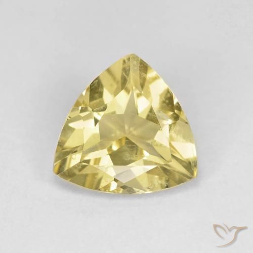 1.40ct Naturale Giallo miele chiaro Berillo, Taglio trillion, VS
