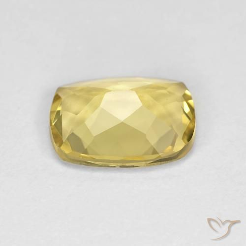 Berillo Giallo chiaro naturale da 1.49 ct, Cuscino, VVS
