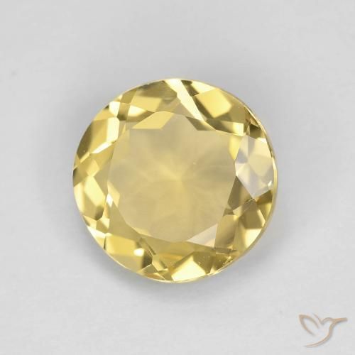 Berillo Giallo dorato chiaro naturale da 2.35 ct, Rotondo, VVS