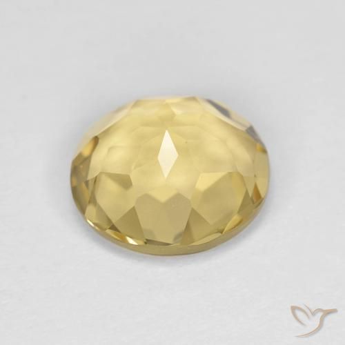 Berillo Giallo dorato chiaro naturale da 2.35 ct, Rotondo, VVS