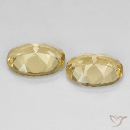 Gemme di Berillo Giallo medio naturale da 3.04 ct, Ovale, VVS