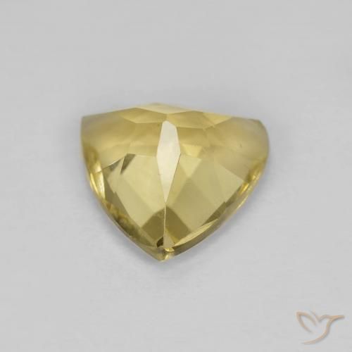 Berillo Giallo caldo naturale da 1.50 ct, Taglio trillion, VS