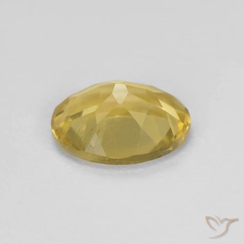 Berillo Giallo terroso naturale da 1.54 ct, Ovale, VS