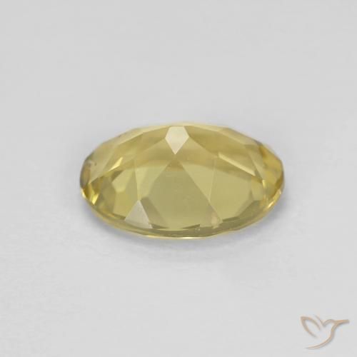 Berillo Giallo dorato chiaro naturale da 1.33 ct, Ovale, VS