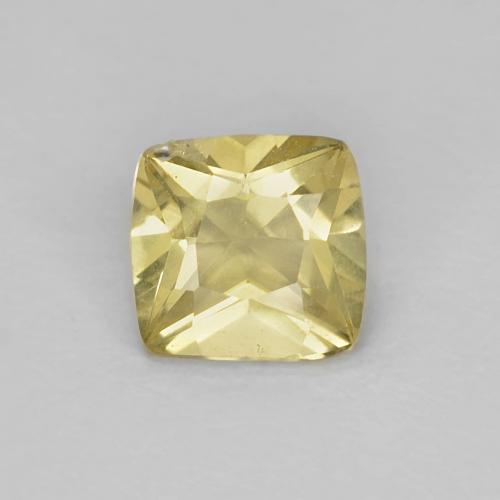 Berillo Giallo caldo naturale da 0.45 ct, Taglio a cuscino, VS