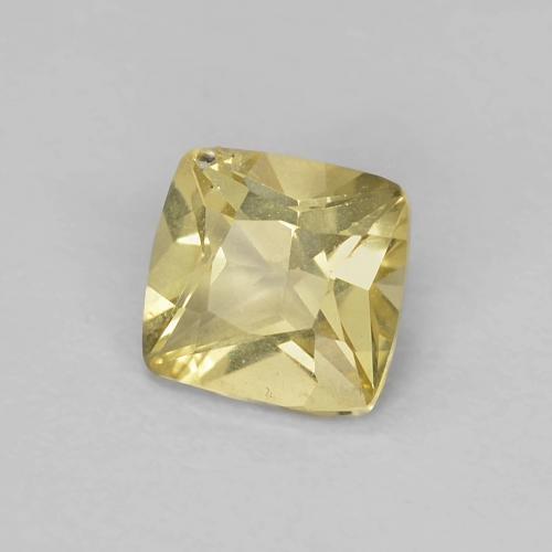 Berillo Giallo caldo naturale da 0.45 ct, Taglio a cuscino, VS