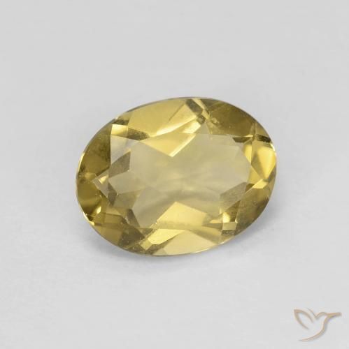 Berillo Giallo dorato naturale da 1.49 ct, Ovale, VS