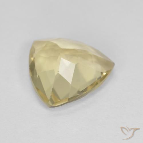 Berillo Giallo medio naturale da 1.87 ct, Taglio trillion, VVS-VS