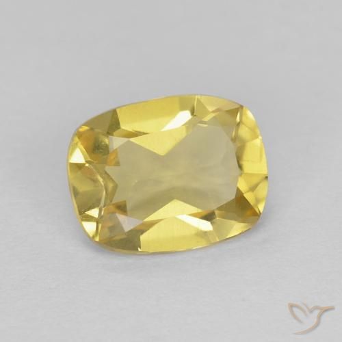 Berillo Bombo Giallo naturale da 1.16 ct, Cuscino, VVS