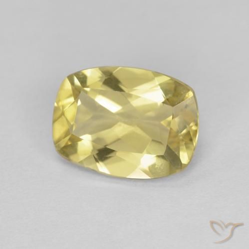1.39ct Naturale Giallo dorato chiaro Berillo, Cuscino, VVS