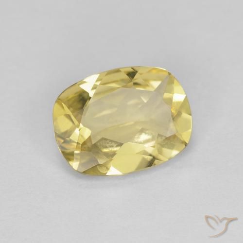 Berillo Giallo caldo naturale da 1.12 ct, Cuscino, VVS