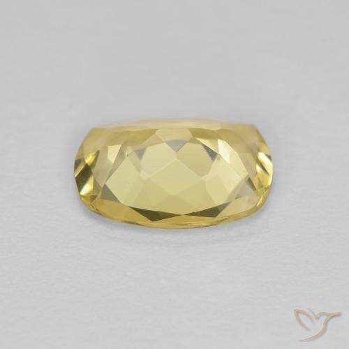 Berillo Giallo caldo naturale da 1.12 ct, Cuscino, VVS