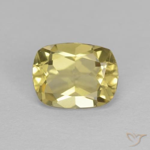 1.22ct Naturale Giallo chiaro Berillo, Cuscino, VVS