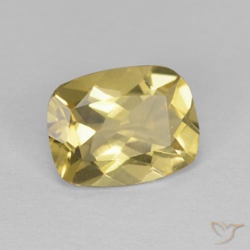 Berillo Giallo dorato chiaro naturale da 1.60 ct, Cuscino, VVS